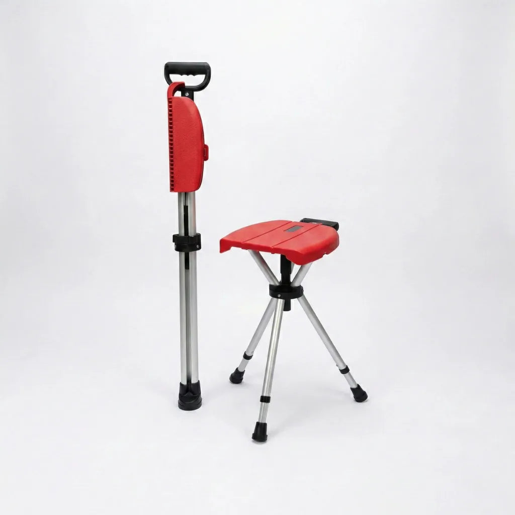 Walking Stick with Folding Seat