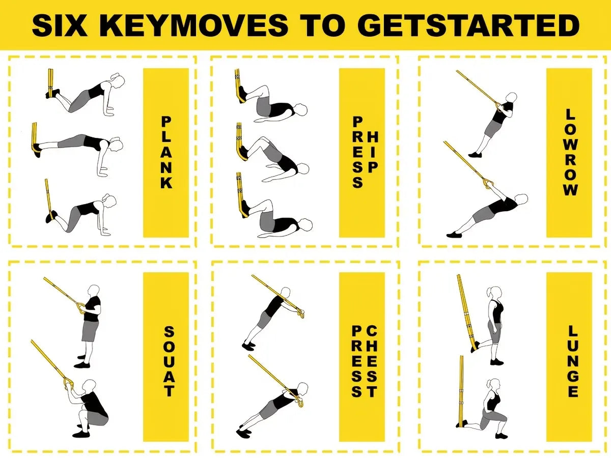 Adjustable Suspension Trainer System - Home Strength Tool