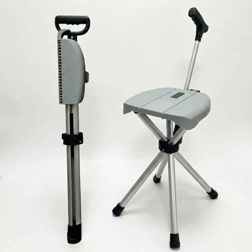 Walking Stick with Folding Seat