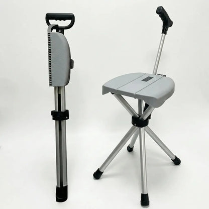 Walking Stick with Folding Seat