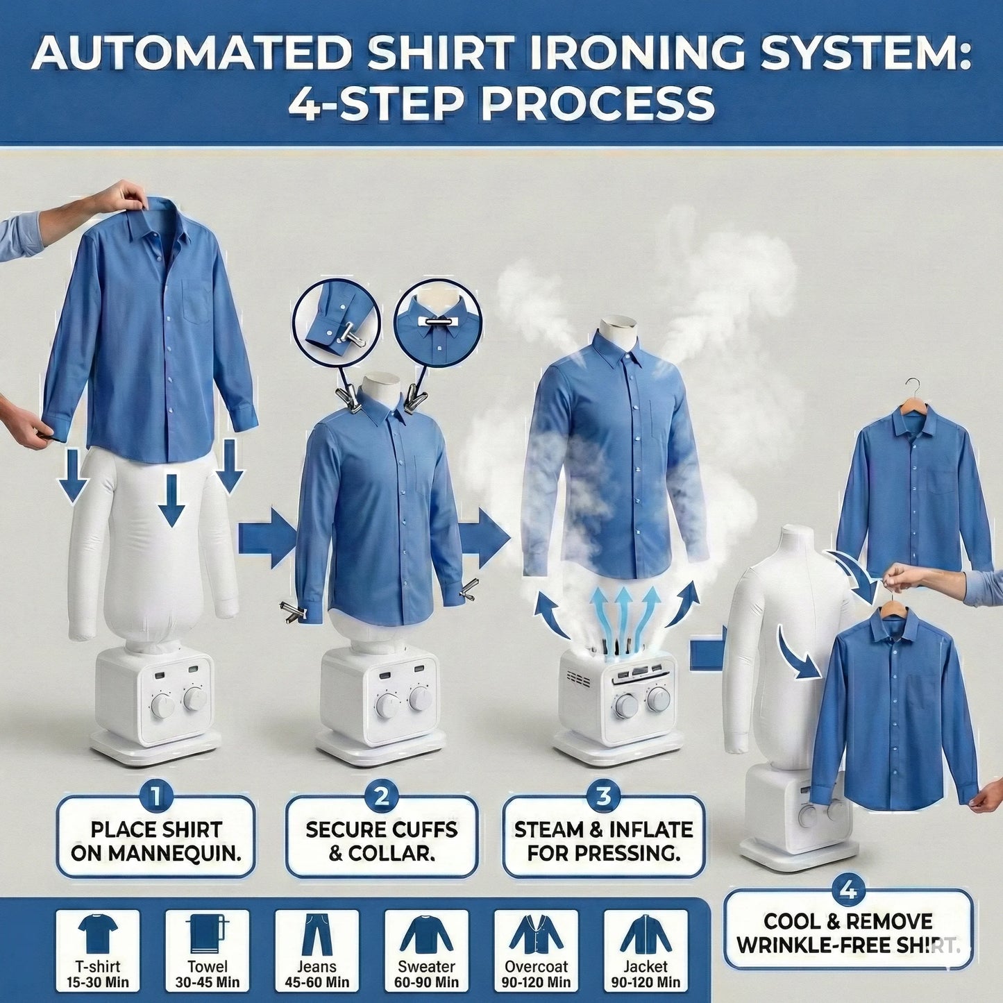 LEA MAJOR - Automated Clothes Ironing & Care