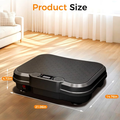 Full-Body Vibration Plate Machine with Resistance Bands