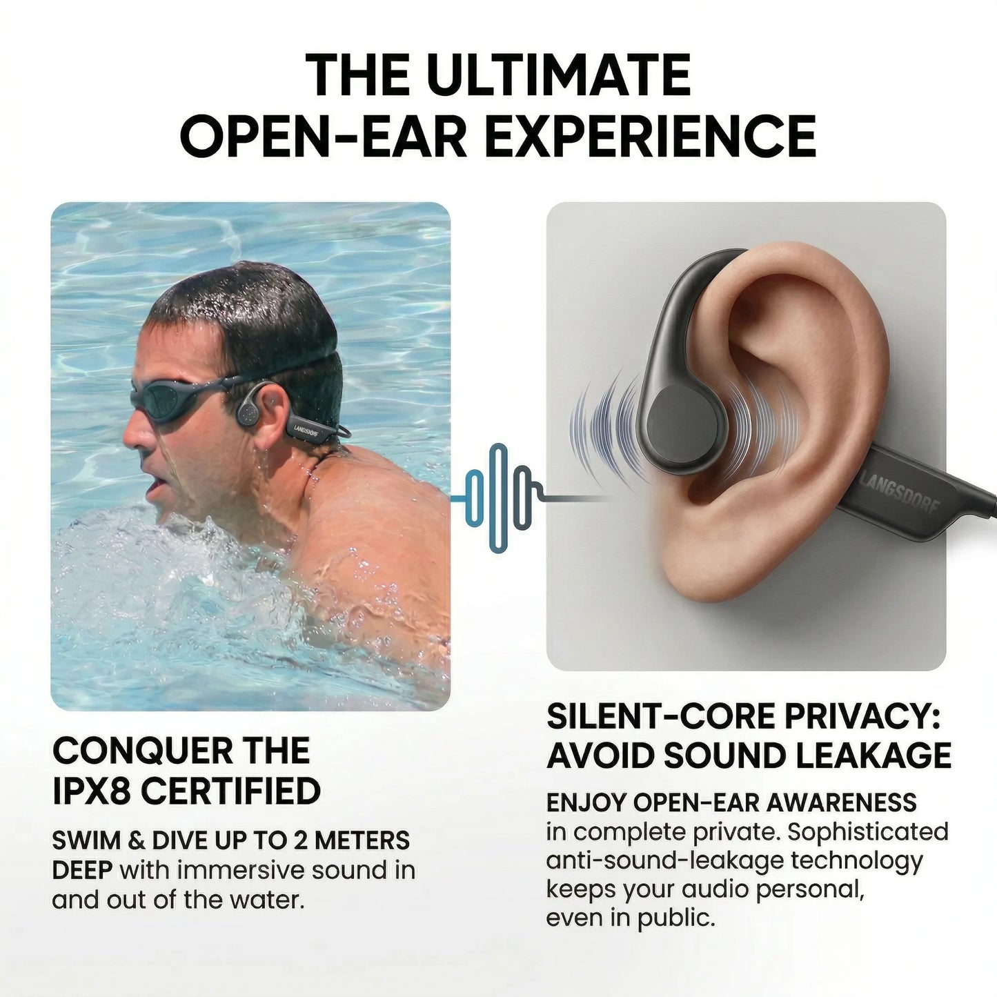 Langsdorf - Waterproof Swimming Headset