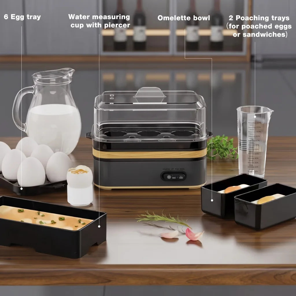 Rapid Egg Cooker — 6 Eggs, Perfect Every Time
