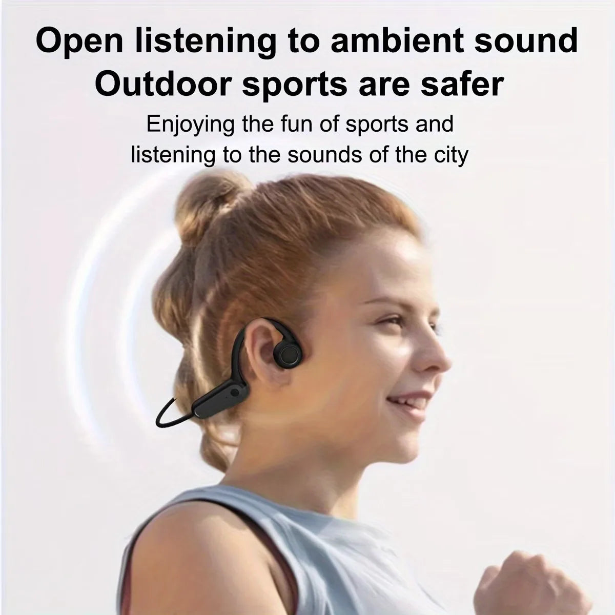 Bone Conduction Wireless Headphones - Bluetooth with Mic