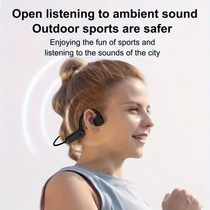 Bone Conduction Wireless Headphones - Bluetooth with Mic