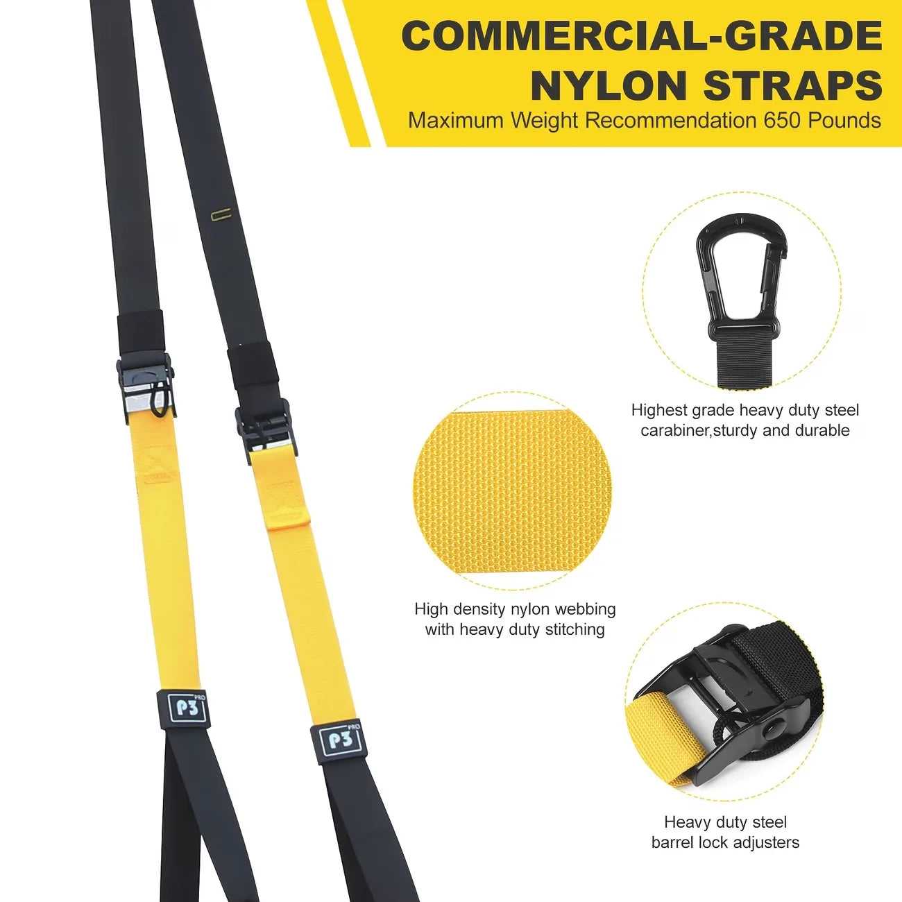 Adjustable Suspension Trainer System - Home Strength Tool