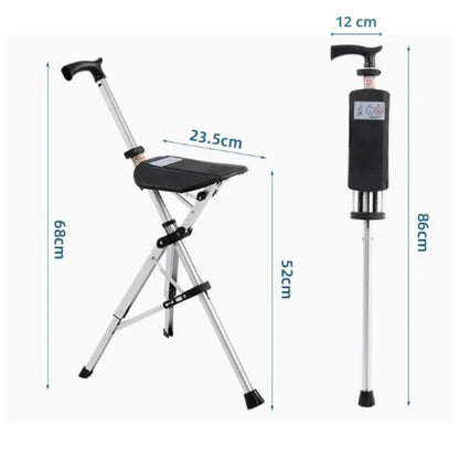 Walking Stick with Folding Seat