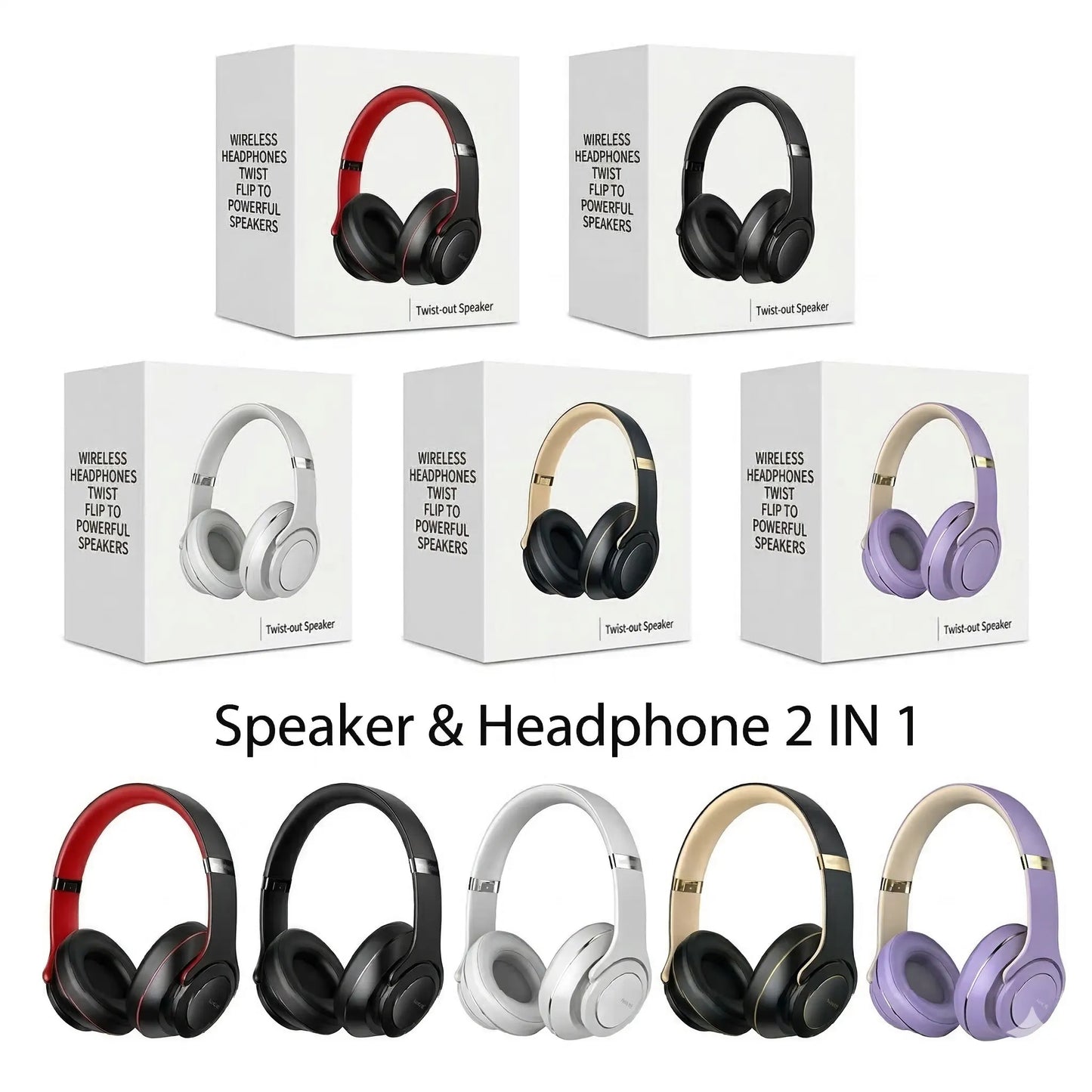 DuoVibe - 2-in-1 Headphones-Speaker