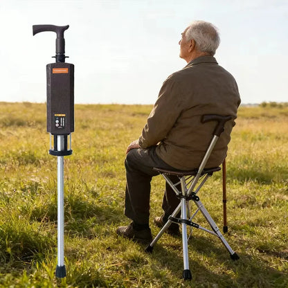 Walking Stick with Folding Seat