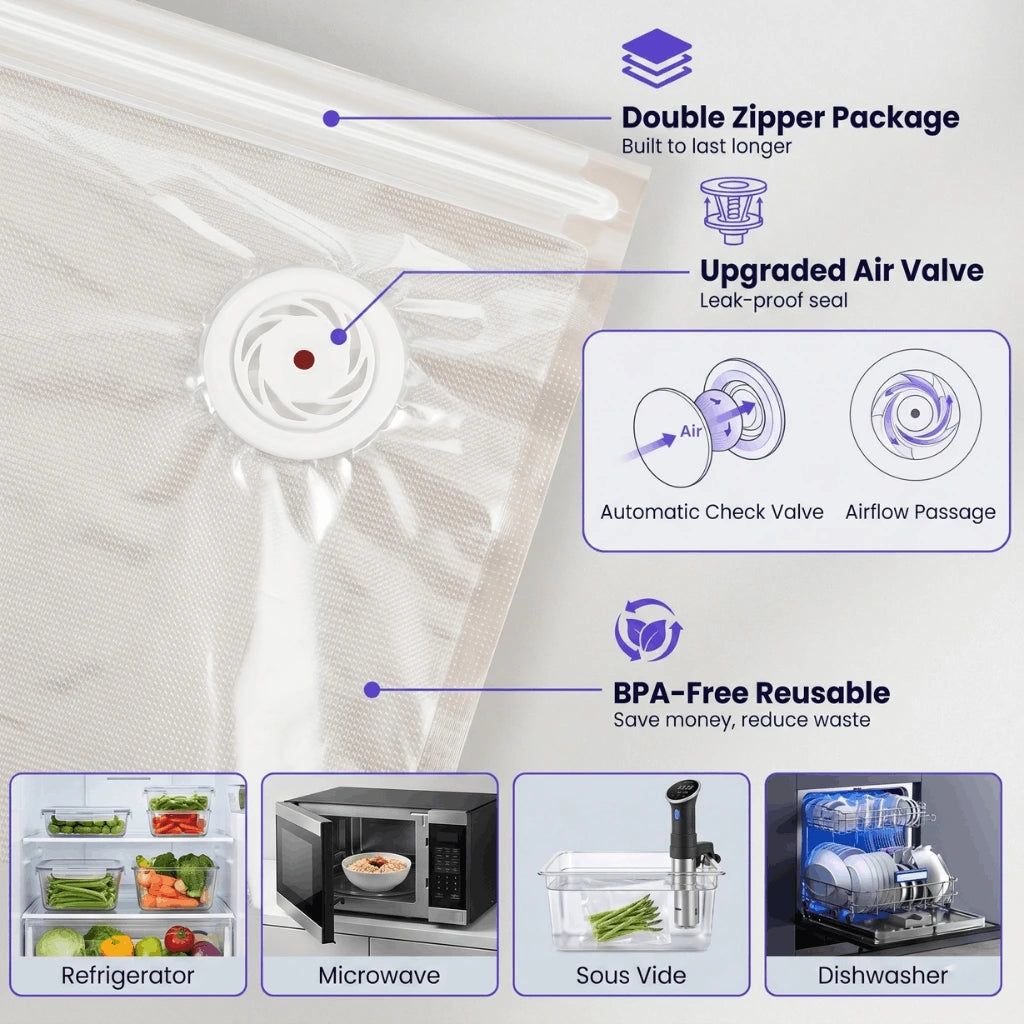 Handheld Vacuum Sealer Kit - 35-Piece Cordless Set