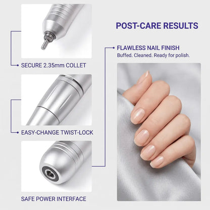 45000 RPM Electric Nail Drill - Rechargeable Portable E-File
