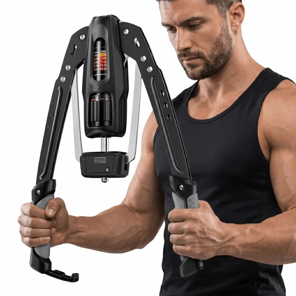 Adjustable Hydraulic Arm Exerciser - 22-440 lbs Resistance